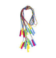 гр Скакалка №8 кольорова 035/10 (10) ЦІНА ЗА ЗВ’ЯЗКУ, У ЗВ’ЯЗЦІ 10ШТ, довжина 2.2 см діам. 5мм "BAMSIC"
