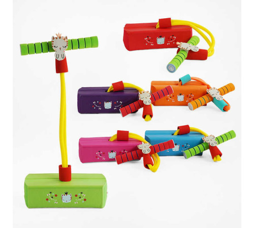 Дитячий джампінг С 67942 (30) підсвічування, пискавка, в пакеті, ВИДАЄТЬСЯ ТІЛЬКИ МІКС ВИДІВ