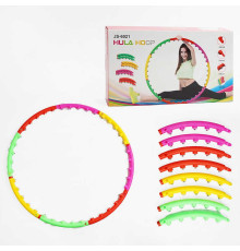 Обруч масажний C 68889 (20) розбірна конструкція, 40 магнітних масажних кульок, діаметр: 100см, в коробці