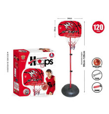 Баскетбол 666-120 (24) м’яч, насос, кільце, регульована висота до 120 см, в коробці