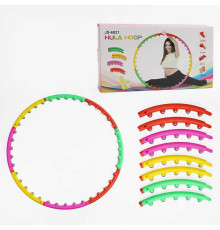 Обруч масажний C 68890 (20) розбірна конструкція, 40 магнітних масажних кульок, діаметр: 100см, в коробці