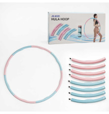 Обруч масажний C 68891 (14) розбірна конструкція, масажні виступи, 8 елементів, в коробці