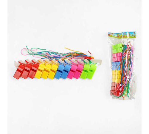 Свисток C 69873 (100) ЦІНА ЗА 24 ШТУКИ В УПАКОВЦІ, 7 см, у пакеті