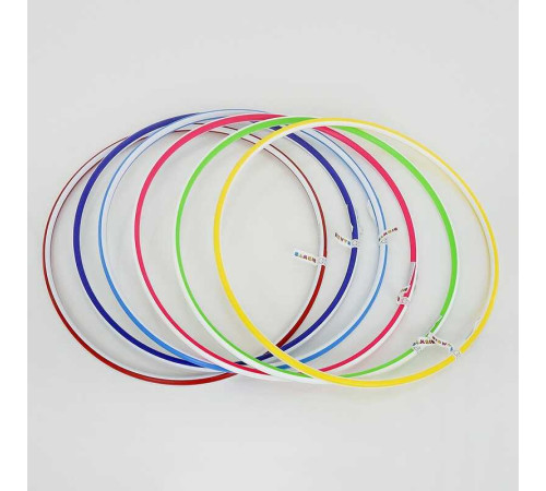 гр Обруч малий. в смужку 0169 (1) ЦІНА ЗА ЗВ’ЯЗКУ, У ЗВ’ЯЗЦІ 10 ШТ "BAMSIC" 6 кольорів, d=68 см гр Обруч малий. в смужку 0169 (1) ЦІНА ЗА ЗВ’ЯЗКУ, У ЗВ’ЯЗЦІ 10 ШТ "BAMSIC" 6 кольорів, d=68 см