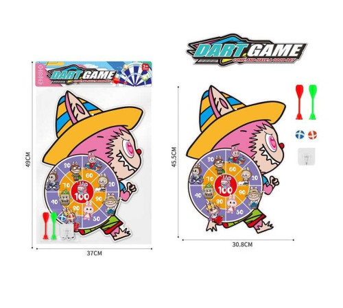 Дартс 957 B-28 (288) герой, 2 кульки, 2 дротики, мішень, гачок, в пакеті