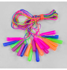 Скакалка С 34143 (100) кольорова /ЦІНА ЗА ЗВ'ЯЗКУ/10шт у зв'язці, довжина 230см, товщина 3,3 мм