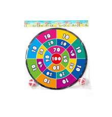 Дартс 668-36 A (180/2) діаметр мішені 28 см, 2 м’ячики на липучках, в пакеті