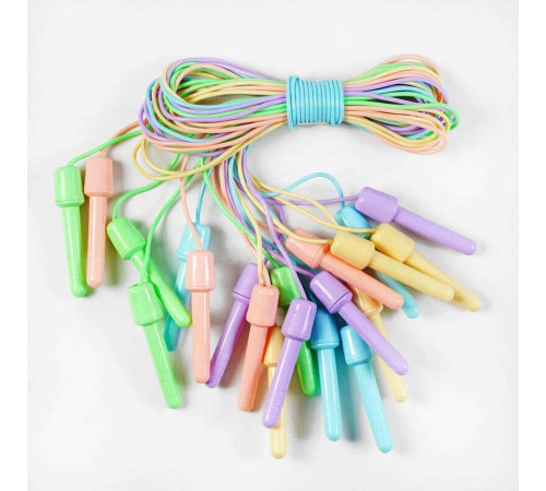 Скакалка C 64562 (40) довжина 2.6м, товщина 0.4мм, ЦІНА ЗА 10 ШТУК В ЗВ'ЯЗЦІ