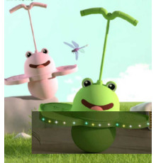 Дитячий джампінг C 69768 (1) 2 види, ВИДИАЄТЬСЯ МІКС, "Жабка", підсвічування, насос, у коробці