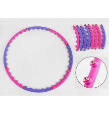 Обруч масажний С 44835 (20) розбірна конструкція, масажні кульки, в пакеті