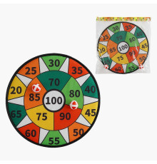 Дартс 998-37 A (144/2) діаметр мішені 35 см, 2 м’ячики на липучках, в пакеті