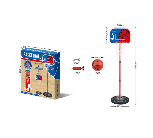 Баскетбол 6056 (24/2) м’яч, насос, кільце, сітка, в коробці