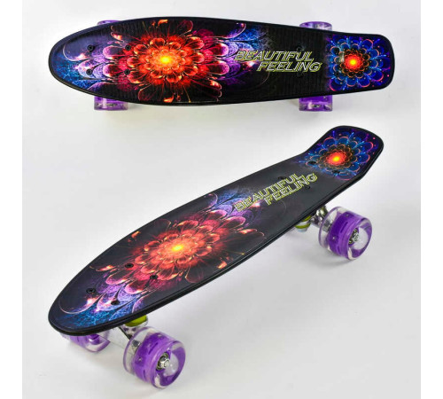 Скейт F 8740 (8) Best Board, дошка=55см, колеса PU, СВІТЯТЬСЯ, d=6см