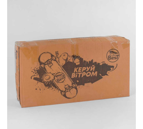 Скейт Пенні борд C 70822 (8) Best Board, ВИДАЄТЬСЯ ТІЛЬКИ МІКС ВИДІВ, 4 види, дека з ручкою, підшипники ABEC-7, колеса світяться PU d = 6см