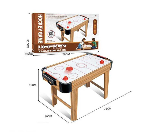 Аерохокей 2556 (6) на батарейках, шайби, 76х38х61 см, в коробці