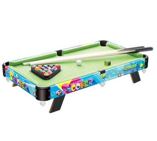 Більярд дитячий 2035+1 (6) висота 60см, 2 киї, 16 кульок, трикутник для укладання, в коробці
