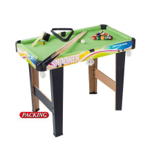 Більярд дитячий 2035+3 (6) розмір стола - 61х35х47 см, 2 кийки, кулі, трикутник, щіточка, в коробці