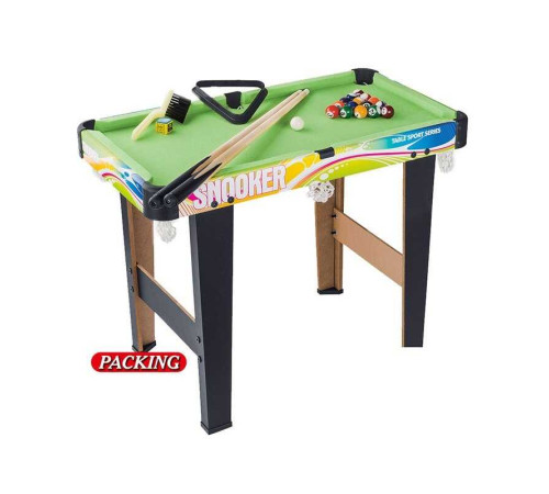 Більярд дитячий 2035+3 (6) розмір стола - 61х35х47 см, 2 кийки, кулі, трикутник, щіточка, в коробці