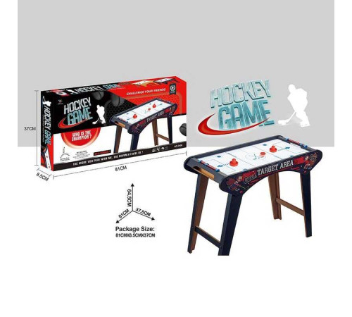 Аерохокей 2496 (5) на батарейках, дерев'яний, розмір 81х37.8х64.5 см, в коробці