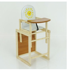 гр Стільчик / шкірзам / №2012 - "Сонечко" - колір БІЛИЙ (1) ТМ "Мася"