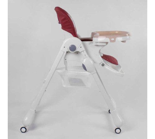 Стільчик для годування Toti W-22019 (1) м'який PU, м'який вкладиш, 4 колеса, знімний столик, в коробці
