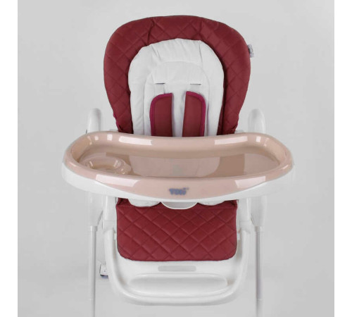 Стільчик для годування Toti W-22019 (1) м'який PU, м'який вкладиш, 4 колеса, знімний столик, в коробці