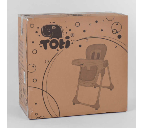 Стільчик для годування Toti W-22019 (1) м'який PU, м'який вкладиш, 4 колеса, знімний столик, в коробці