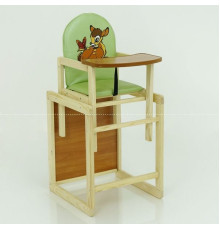 гр Стільчик /шкірзам/ №2065 - "Оленя Бембі" - колір САЛАТОВИЙ (1) ТМ "Мася"