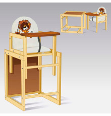 гр Стільчик / шкірзам / №2014 - "Лев" - колір БІЛИЙ (1) ТМ "Мася"