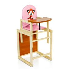 гр Стільчик / шкірзам / №2033 - "Тигр" - колір РОЖЕВИЙ (1) ТМ "Мася"