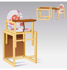 гр Стільчик великий №1210 "Червоні квіти абстракція" (1) ТМ "Мася"