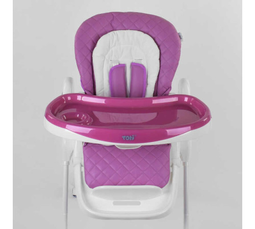 Стільчик для годування Toti W-62005 (1) м'який PU, м'який вкладиш, 4 колеса, знімний столик, в коробці
