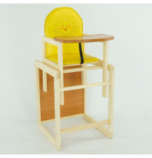 гр Стільчик / шкірзам / №202 - "Сонечко" - колір ЖОВТИЙ (1) ТМ "Мася"