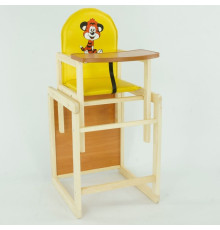 гр Стільчик / шкірзам / №202 - "Тигр" - колір ЖОВТИЙ (1) ТМ "Мася"