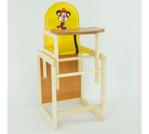 гр Стільчик / шкірзам / №202 - "Тигр" - колір ЖОВТИЙ (1) ТМ "Мася"