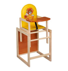 гр Стільчик / шкірзам / №2024 - "Лев" - колір ЖОВТИЙ (1) ТМ "Мася"