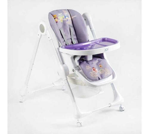 Стільчик для годування Joy K-60290 (1) мягкий чохол ПВХ, 4 колеса, з’ємний столик, кошик, в коробці