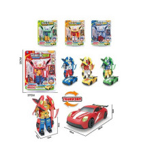 Трансформер 666-14 (80) 4 види, аксесуари, висота 26 см, на листі, ВИДАЄТЬСЯ МІКС ВИДІВ