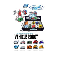 Трансформер A 6015-01 / 05 (24/2) ЦІНА ЗА 10 ШТУК В БЛОЦІ, металопластиковий корпус, інерція, гумові шини, в коробці