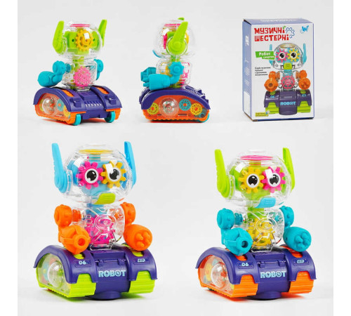 Робот "Смартик" 96026 (60) "WToys", ОЗВУЧУВАННЯ УКРАЇНСЬКОЮ МОВОЮ, 2 види, звук, підсвічування, колесо вільного ходу, шестерні, в коробці – в наличии! Купите сейчас у KAZKOVA