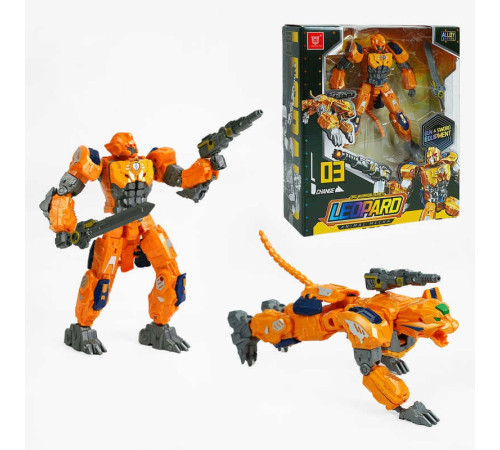 Трансформер LJ 1624 (24) металопластикові елементи, зброя, інструкція, в коробці