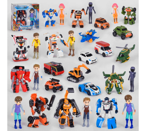 Трансформер Q 1916 (60/2) 10 видів, світло, в коробці, ВИДАЄТЬСЯ ТІЛЬКИ МІКС ВИДІВ