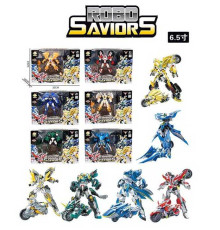 Трансформер DJW 136-5 (32) 6 видів, трансформується у мотоцикл, в коробці, ВИДАЄТЬСЯ МІКС