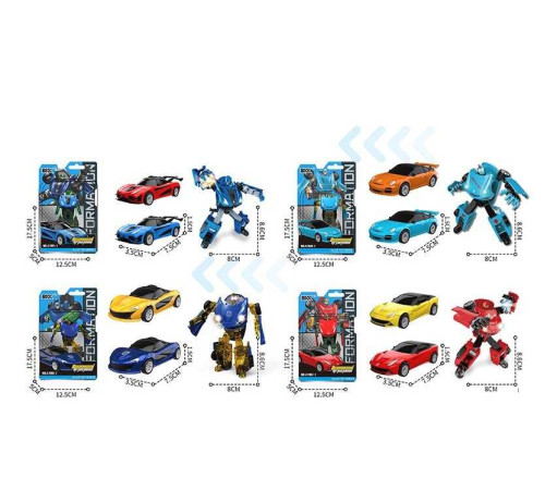 Трансформер A 7005-1 / A 7008-2 (144/2) металопластик, у слюді, ВИДАЄТЬСЯ ТІЛЬКИ МІКС ВИДІВ – в наличии! Купите сейчас у KAZKOVA