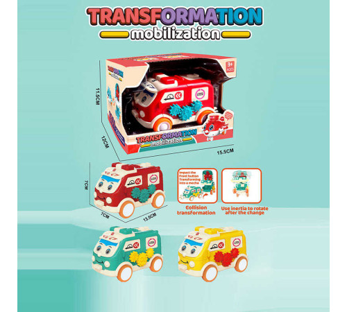 Машина-трансформер 8606 (144/2) 3 кольори, в коробці, ВИДАЄТЬСЯ ТІЛЬКИ МІКС ВИДІВ