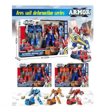 Набір трансформерів 051 (18) 3 види, 2 штуки, висота - 27,5 см, рухомі деталі, шарнірне з'єднання суглобів, аксесуари, в коробці, ВИДАЄТЬСЯ ТІЛЬКИ МІКС ВИДІВ