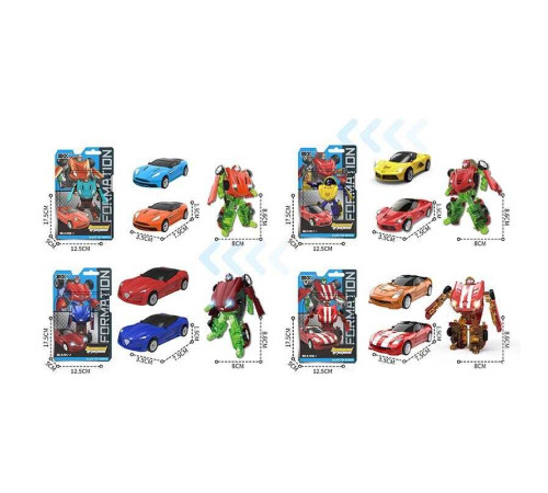 Трансформер A 7009-1 / A 7012-2 (144/2) металопластик, у слюді, ВИДАЄТЬСЯ ТІЛЬКИ МІКС ВИДІВ – в наличии! Купите сейчас у KAZKOVA