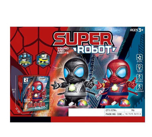 Робот ZR 156-2 (96/2) 2 кольори, музика, підсвічування, рухається, в коробці – в наличии! Купите сейчас у KAZKOVA