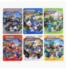 Робот-конструктор F 1707-8 A (144/2) 6 видів, на листі, ВИДАЄТЬСЯ ТІЛЬКИ МІКС ВИДІВ