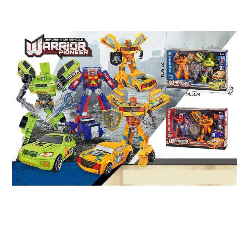 Набір трансформерів 339-52 (36/2) 2 види, 2 роботи-машинки, зброя, в коробці